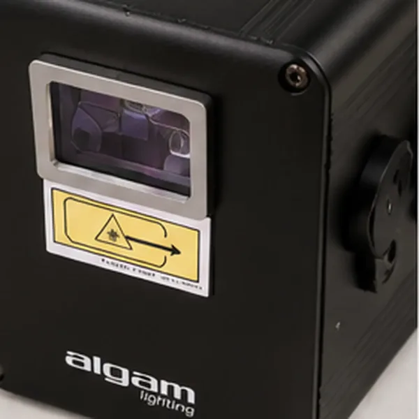 Algam Spectrum 400 RGB laserlicht, detail lens