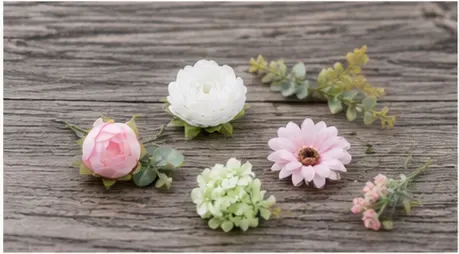 Bloemenpakket, roze-wit, wat je krijgt