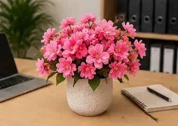 Bloesemtak, roze in gebruik, bedrijfsevenement