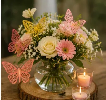 Vlinders (set van 3), van dichtbij