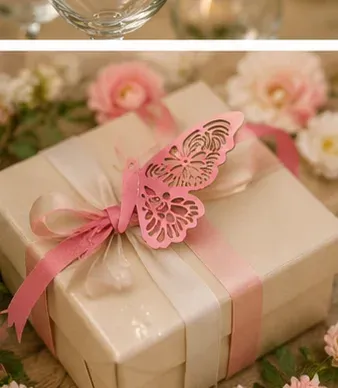 Vlinders (set van 3) in gebruik, diner