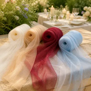 Decoratiedoek chiffon (4 kleuren)