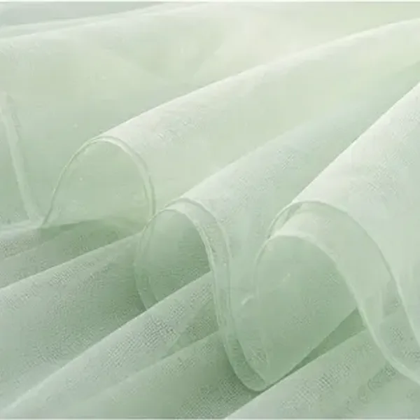Decoratiedoek chiffon, mintgroen, de soepele valling
