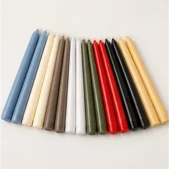 Dinerkaars Bolsius (8 kleuren), de kleuren naast elkaar