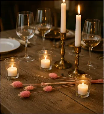 Droogtak, roze in gebruik, diner
