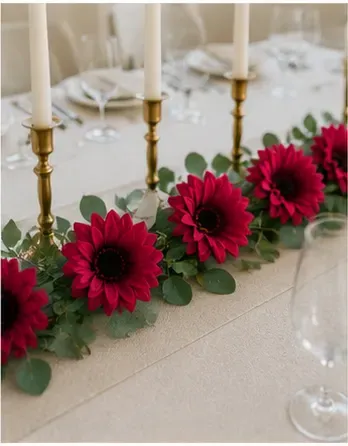 Gerbera, magenta in gebruik, bruiloft