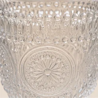 Boho glas helder, het reliëf