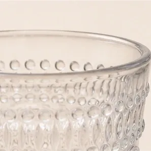 Boho glas helder, de rand