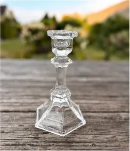 Glazen kandelaar