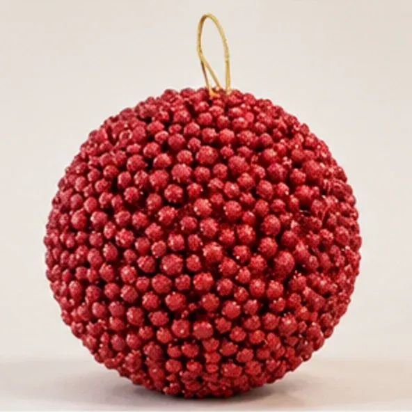 Glitterbal rood, de glitterbal
