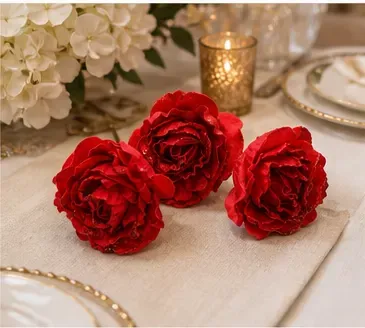 Glitterroos, rood in gebruik, bruiloft