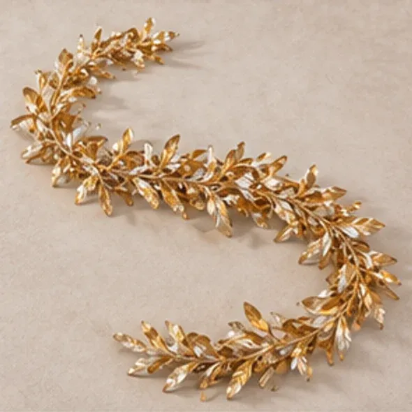 Guirlande blad goud, de guirlande