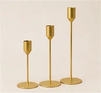 Kandelaars, goud (set van 3), objectfoto
