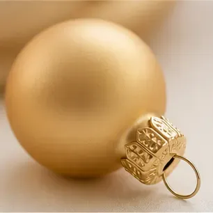 Kerstbal, goud (mat of glanzend), mat