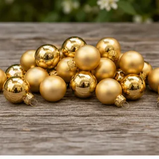 Kerstbal, goud (mat of glanzend)