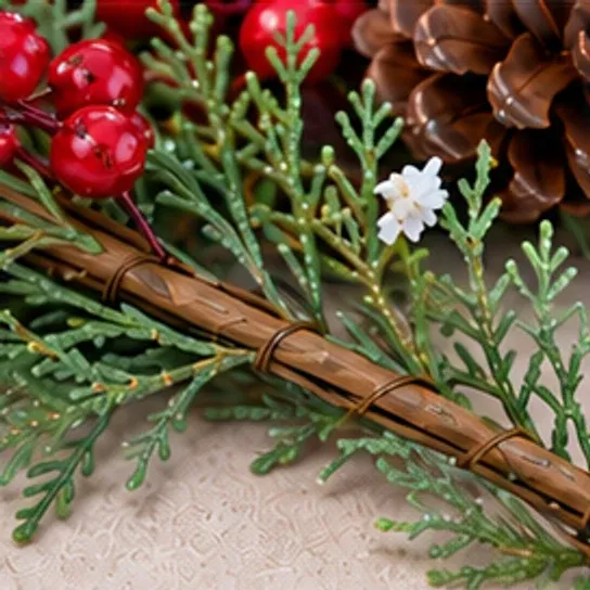 Kerstguirlande dennenappels, groen