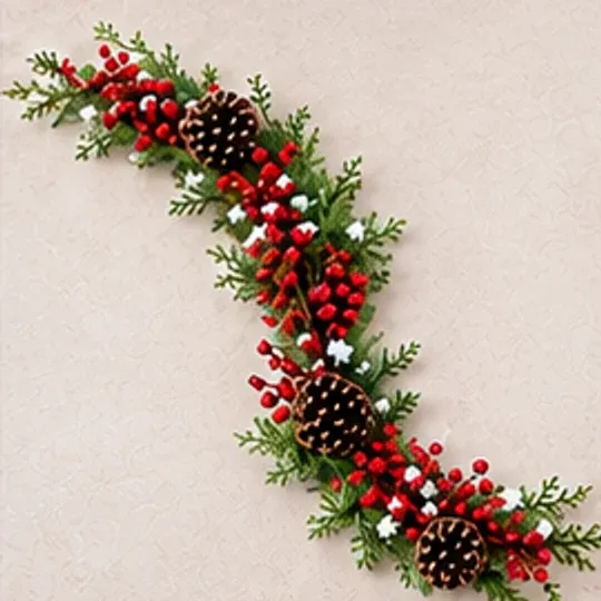 Kerstguirlande dennenappels, de guirlande