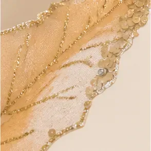 Kerstster, champagne met goud, de stof