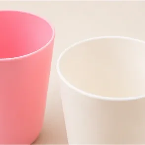 Pastel kinderbeker (4 kleuren), roze en crème