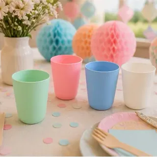Pastel kinderbeker (4 kleuren)