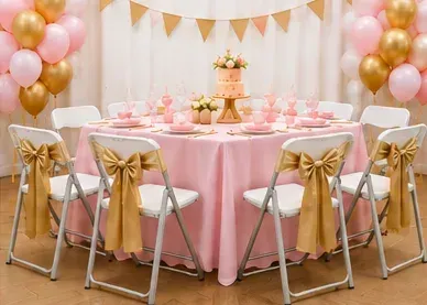 Klapstoel in gebruik, kinderfeest