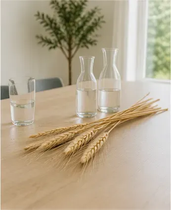 Koren (set van 3) in gebruik, bedrijfsevenement