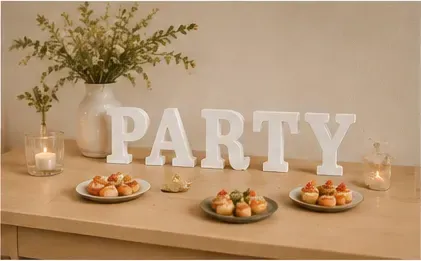 Sta-letters, PARTY in gebruik, kinderfeest