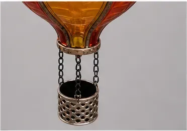 Luchtballon op zonne-energie, het mandje eronder