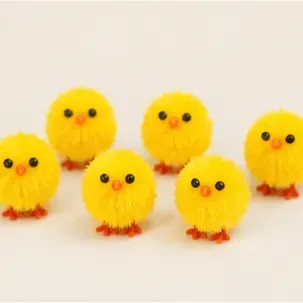 Mini kuikentjes (set van 6), de set van zes