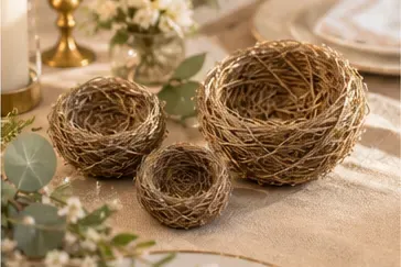 Natuurlijk nestje (3 maten) in gebruik, feest