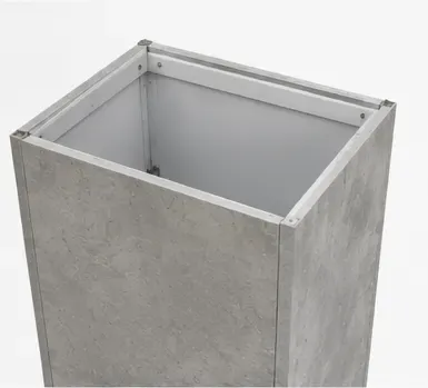 Pilaar, betonlook, binnenkant