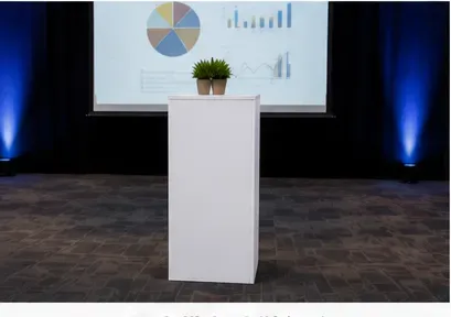 Pilaar, wit in gebruik, bedrijfsevenement
