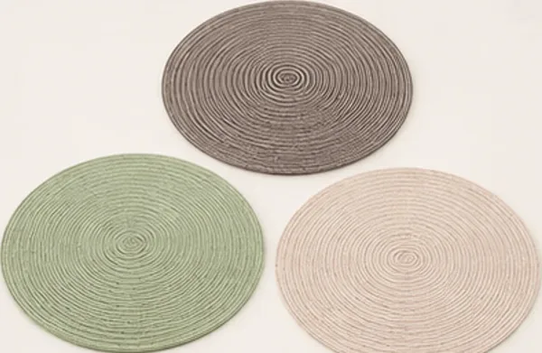 Placemat geweven (3 kleuren), de drie kleuren