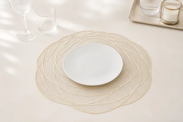 Placemat gouden roos in gebruik, bedrijfsevenement