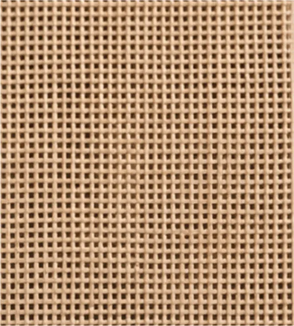 Placemat, jute, de weving van dichtbij