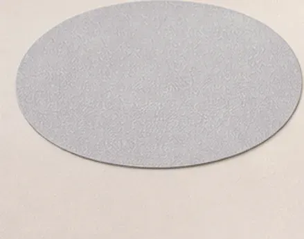 Placemat ovaal (goud of zilver), de twee kleuren