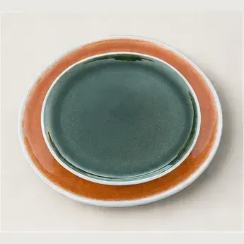 SG oker/groen (2-delig), de twee delen