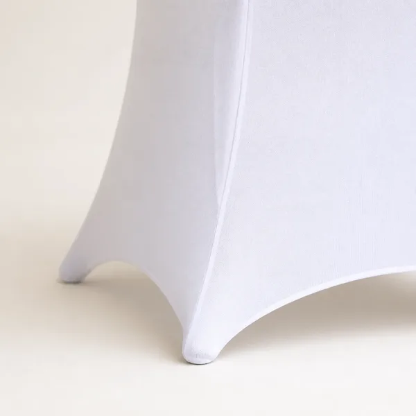 Statafelrok stretch (wit of zwart), afwerking rond de voet