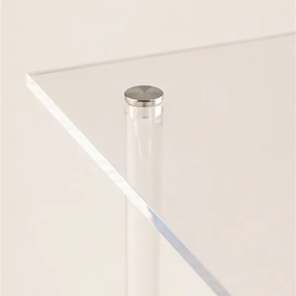 Taartplateau plexiglas, de rand van de bovenplaat
