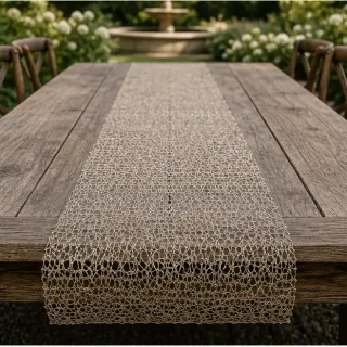 Tafelloper mesh, champagne