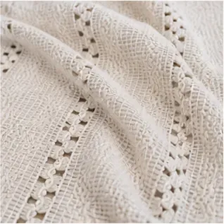Tafelloper Boho, crème, de valling