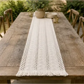Tafelloper Boho, crème