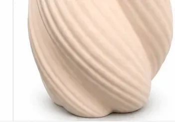 Vaas, beige spiraal, oppervlak