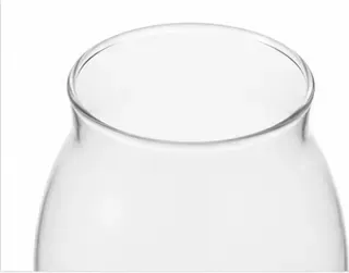 Bolvaas, glas, bovenkant