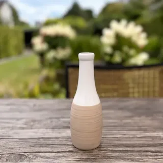 Flesvaasje, aardewerk