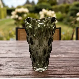 Glazen vaas, groen
